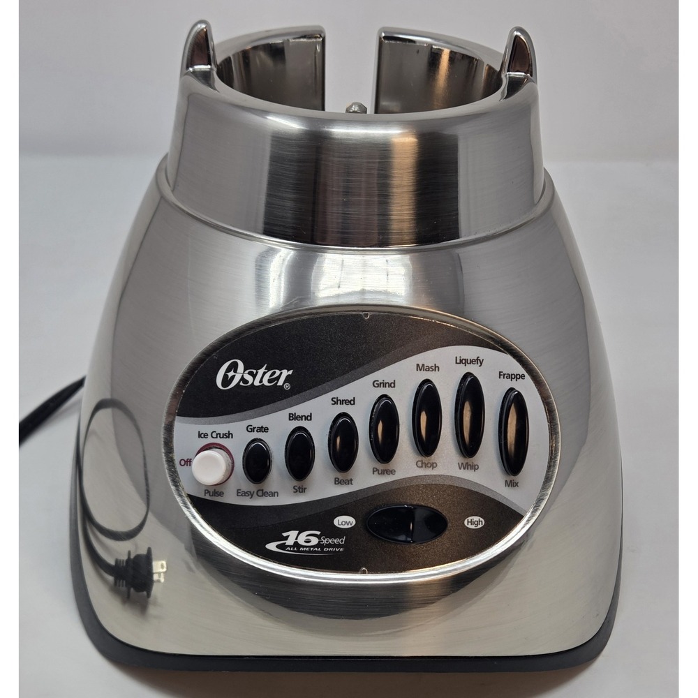 Oster 6812 16-Speed Blender Motor Base Only All-Metal Drive Tested Working